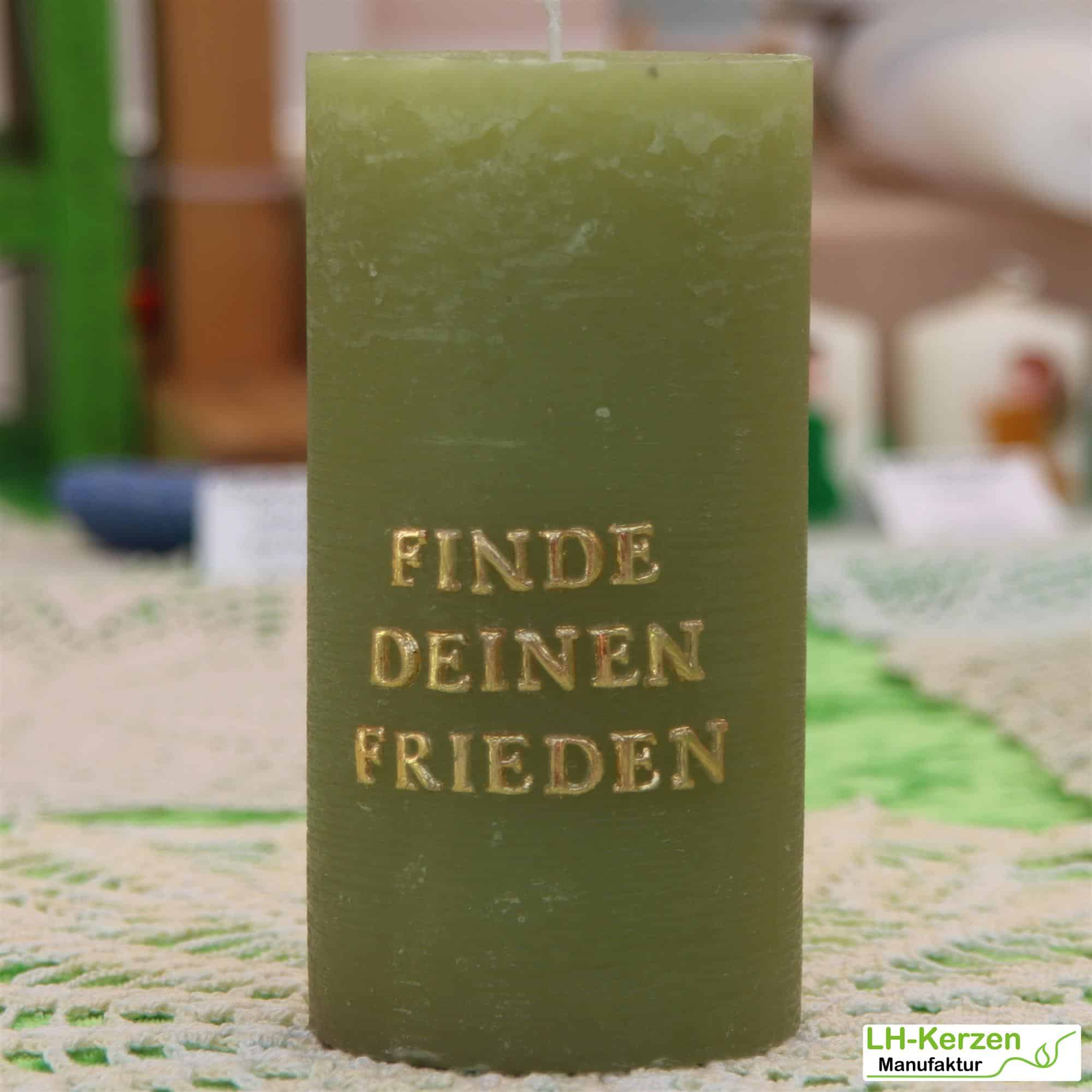 Kerzenbeschriftung Beschriftete Kerze